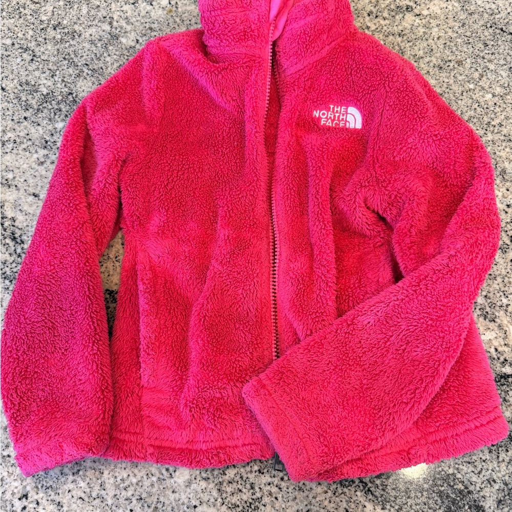 Girls North Face Fleece Sherpa Jacket XS (6)